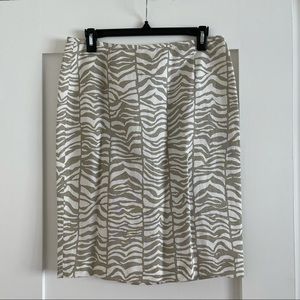 Vintage 90s Calvin Klein zebra-ish patterned skirt